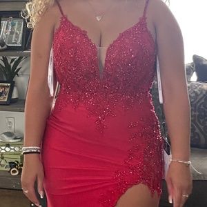 Sherri Hill Red Prom Dress